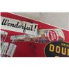 Image 3 : Double Cola Metal Embossed Sign, 1940s, 11" x 28"
