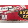 Image 5 : Double Cola Metal Embossed Sign, 1940s, 11" x 28"