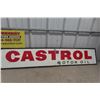 Image 1 : Castrol Motor Oil Metal Embossed Sign, 1964, 11" x 59"