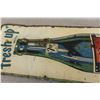 Image 3 : 7-Up Fresh Up with Bottle Girl, 1940s/50s, Vertical Metal Embossed Sign, 17" x 53"