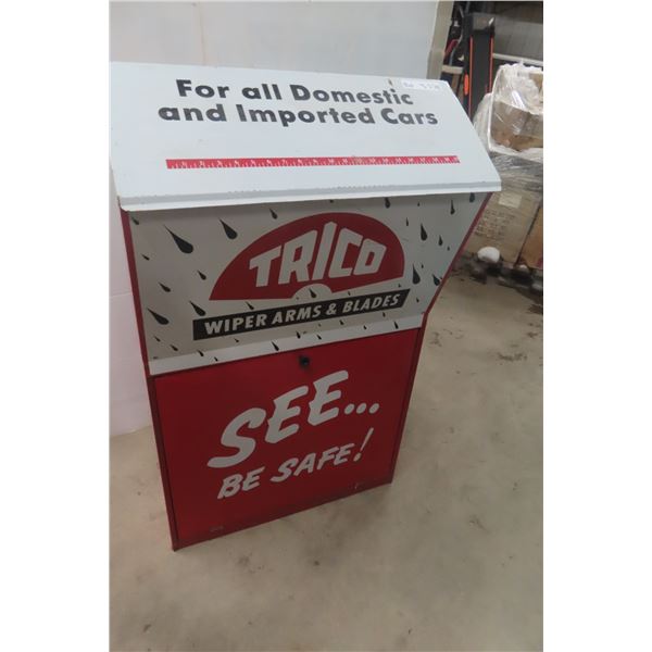 Trico Wiper Service Station Cabinet, Metal, Vintage, 40" x 26" x 10"