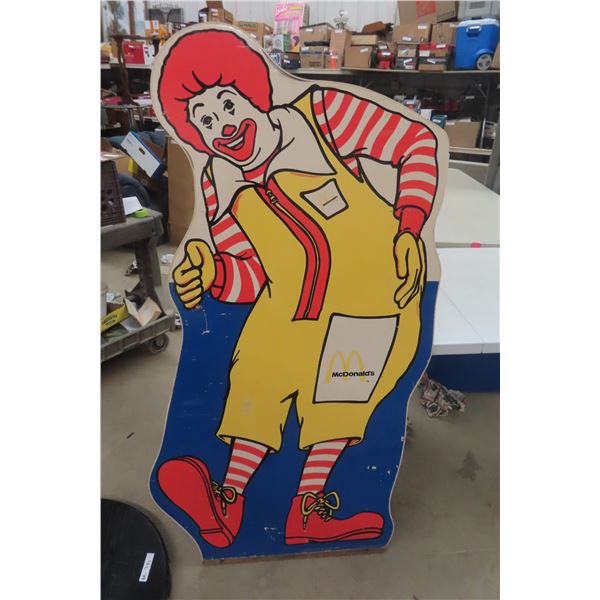Ronald McDonald Display — 63" Tall x 30½" Wide
