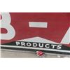Image 5 : Vintage BA Service Products Porcelain 2-Sided Sign with Metal Hanging Frame — 65" x 37" , T