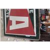 Image 6 : Vintage BA Service Products Porcelain 2-Sided Sign with Metal Hanging Frame — 65" x 37" , T