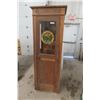 Image 1 : Vintage Wooden Telephone Booth with Manitoba Telephone System Logo — 84" x 27" x 27½" — No Phone