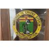 Image 3 : Vintage Wooden Telephone Booth with Manitoba Telephone System Logo — 84" x 27" x 27½" — No Phone