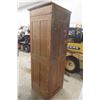 Image 7 : Vintage Wooden Telephone Booth with Manitoba Telephone System Logo — 84" x 27" x 27½" — No Phone