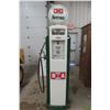 Image 1 : Bennett Vintage Gas Pump — Restored BA — with Reproduction Globe — Crack 