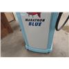 Image 21 : Bennett Model 546 Vintage Gas Pump - Restored Red Indian Panther Blue, Repro Globe, 2 New Lenses 