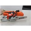 Image 2 : Stihl Toy Chain Saw — 16" Bar — Working — With Box and Cover