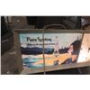 Image 2 : Vintage Pure Springs Light-Up Sign/Clock — 13" x 28"