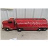 Image 1 : Otaco Minnitoy 1940s–50s Texaco Tanker Truck and Trailer - Pressed Steel, 26"
