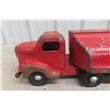 Image 3 : Otaco Minnitoy 1940s–50s Texaco Tanker Truck and Trailer - Pressed Steel, 26"