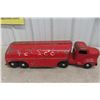 Image 8 : Otaco Minnitoy 1940s–50s Texaco Tanker Truck and Trailer - Pressed Steel, 26"