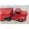 Image 9 : Otaco Minnitoy 1940s–50s Texaco Tanker Truck and Trailer - Pressed Steel, 26"