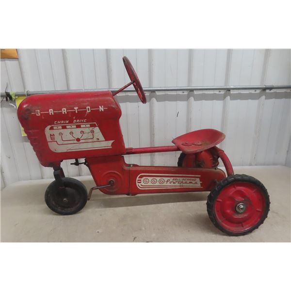 1950s Garton Power Ama Pressed Steel Pedal Tractor