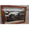Image 1 : Louisiana Mirrored Steam Boat Company Framed Display 32" x 34"