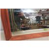 Image 5 : Louisiana Mirrored Steam Boat Company Framed Display 32" x 34"