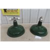 Image 1 : 2 Porcelain Light Fixtures – Base 16"