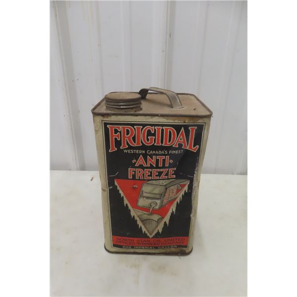 Frigidal Anti-Freeze Tin Can by North Star Oil Limited, 1 Imperial Gallon (Winnipeg and Calgary)