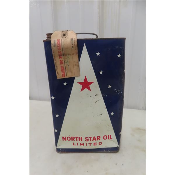 North Star Oil Limited One-Gallon Metal Can with Original Tag