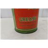 Image 8 : 5 Lb Green and Red Fast Mail Grease Tin by Hi-Way Refineries Ltd.