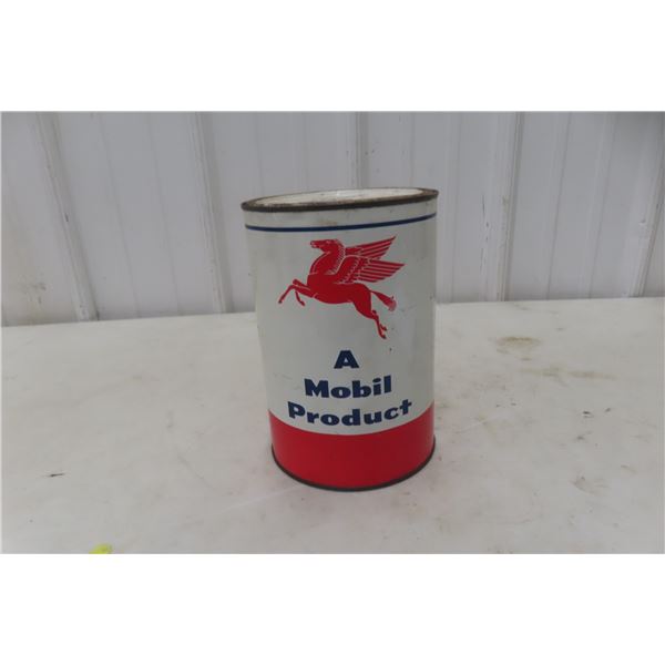 Vintage Mobilgrease MP Metal Can with Pegasus Logo