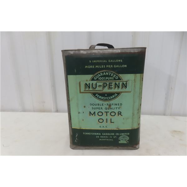 Nu-Penn Motor Oil 5-Gallon Can