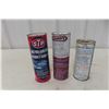 Image 7 : 3 Snowmobile/2-Cycle Oil Cans – STP, Wynns, SB (15 oz or 20 oz)