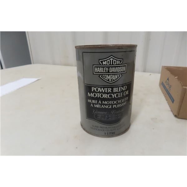 Harley-Davidson Power Blend Motorcycle Oil Can w/ Product