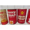 Image 3 : 6 Shell Oil Cans – Motor Oil, Cleaner, AT