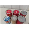 Image 8 : 6 Shell Oil Cans – Motor Oil, Cleaner, AT