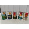 Image 1 : 5 Shell Oil Product Cans – 2 w/ Product
