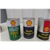 Image 6 : 5 Shell Oil Product Cans – 2 w/ Product