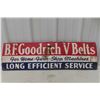 Image 1 : B.F. Goodrich V-Belt Rack Sign – Vintage 1953, 10" × 34"
