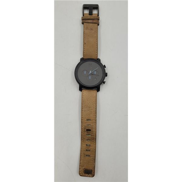 MVMT Leather Strap Watch
