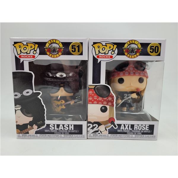 2 Guns 'N Roses Funko Pop! Vinyl Figures (Slash & Axl Rose)