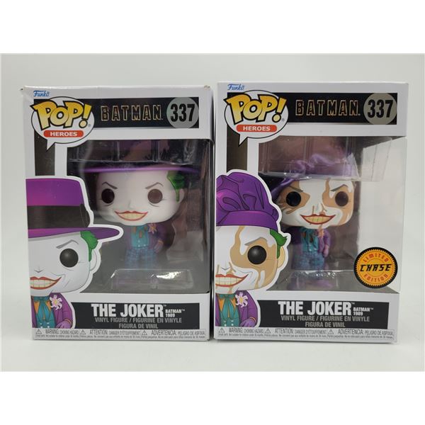 2 Batman Funko Pop! Vinyl Figures (The Joker & The Joker Limited Chase Edition)