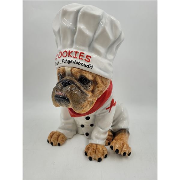 Chef Bulldog Cookie Jar