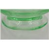 Image 5 : Etched Deer Rim Uranium Glass Bowl