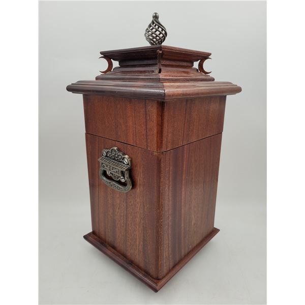 Wooden Urn w/ Velvet Lining