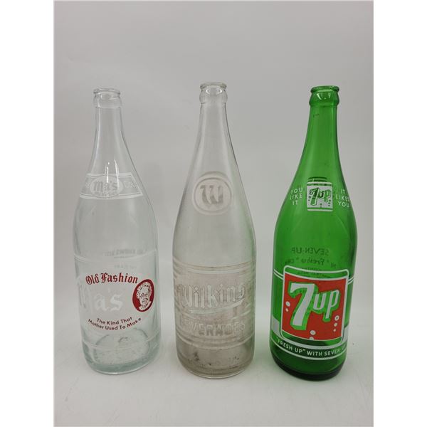3 VTG Glass Bottles
