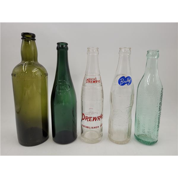5 VTG Glass Bottles