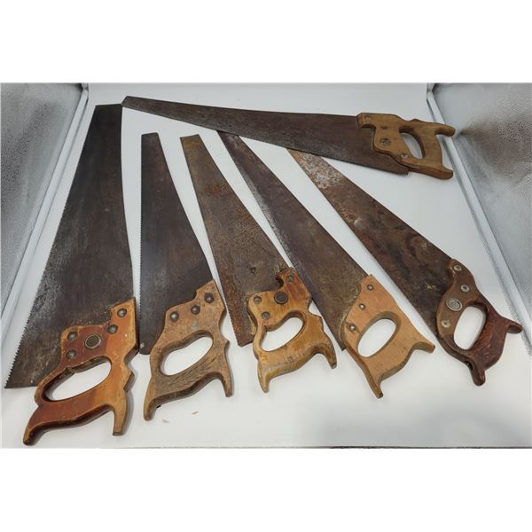 Lot of Assorted Woodworking Hand Saws