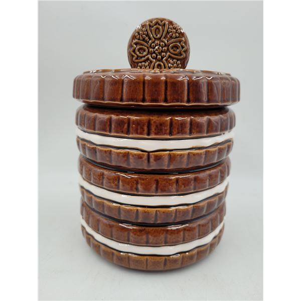 Stacked Oreo-Style Cookie Jar Made in Japan