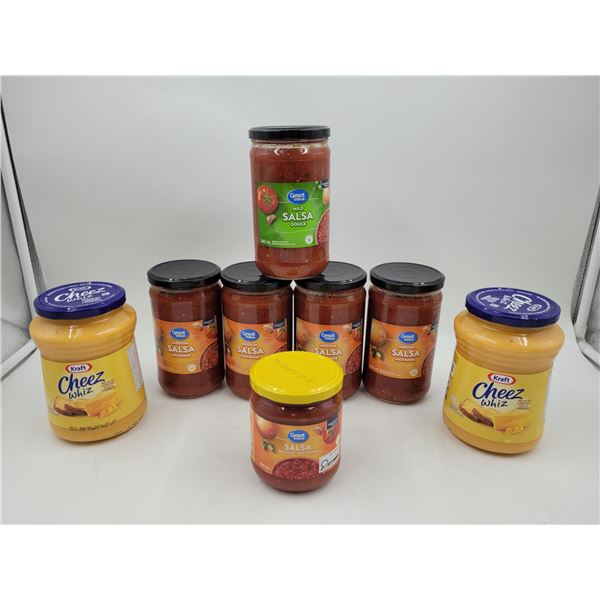 Sealed Salsa & Cheez Whiz Lot