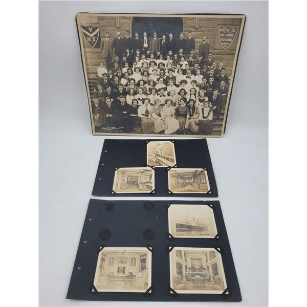 1911 Vancouver Highschool Print & VTG Photographs