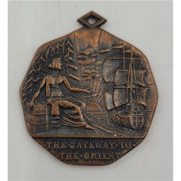 1925 Gateway to The Orient Vancouver 3rd Place Medal