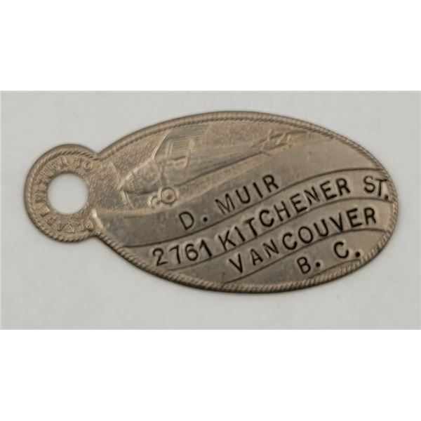 1949 Vancouver Christian School Key Ring