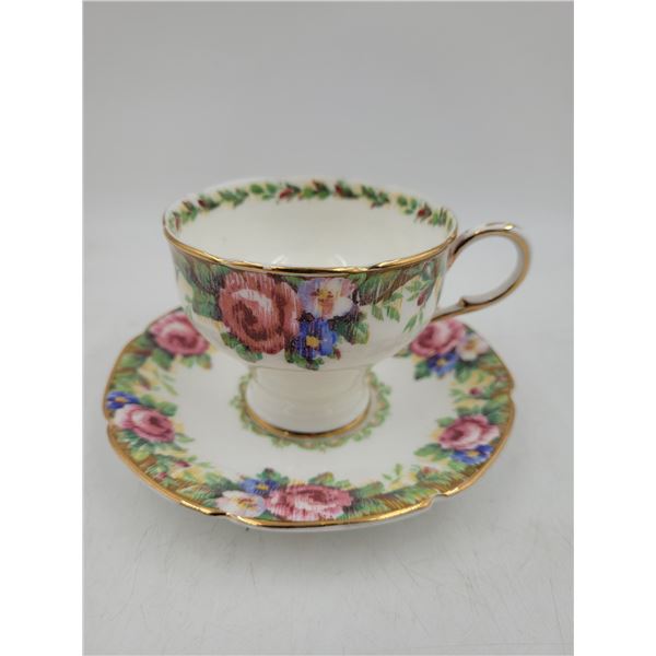 Paragon Double Warrant "Tapestry Rose" Fine Bone China Teacup & Saucer